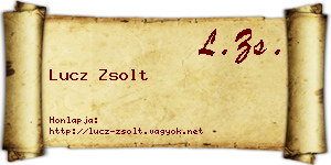 Lucz Zsolt névjegykártya
