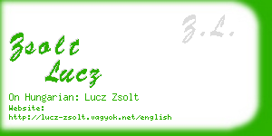 zsolt lucz business card